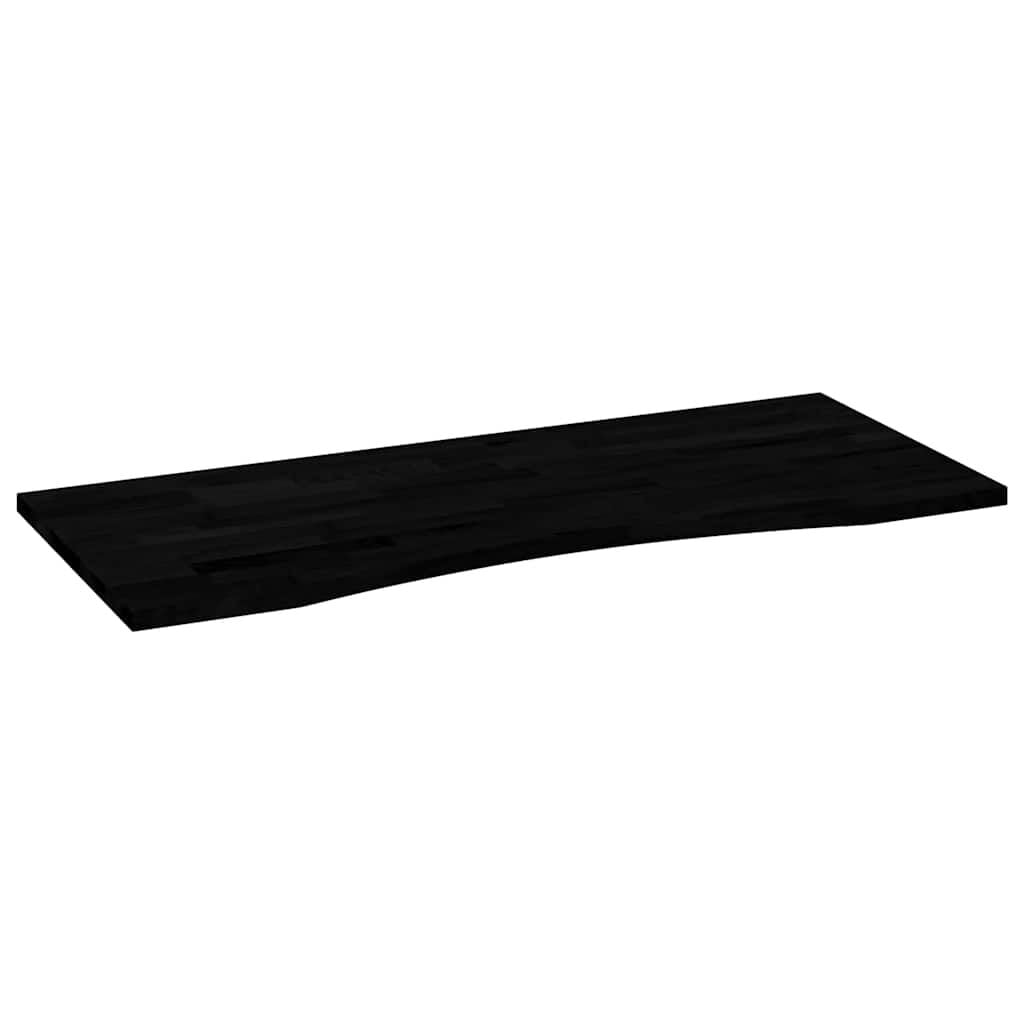 265293 - VIDAXL Sipërfaqe Tavoline Drejtkëndëshe me Ngjyrë Kafe të Errët 120x50x2,5 cm, Dru i Masturbuar Lisi