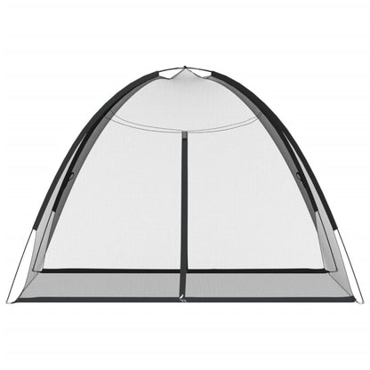 280326 - VIDAXL Rrjetë Kundër Mushkonjave Mongolia me Dyer 220 Rrjetë e Zezë 200x150x140 cm