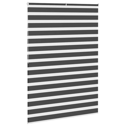 265310 - VIDAXL Perde Zebra e Zezë 155x200 cm Poliester
