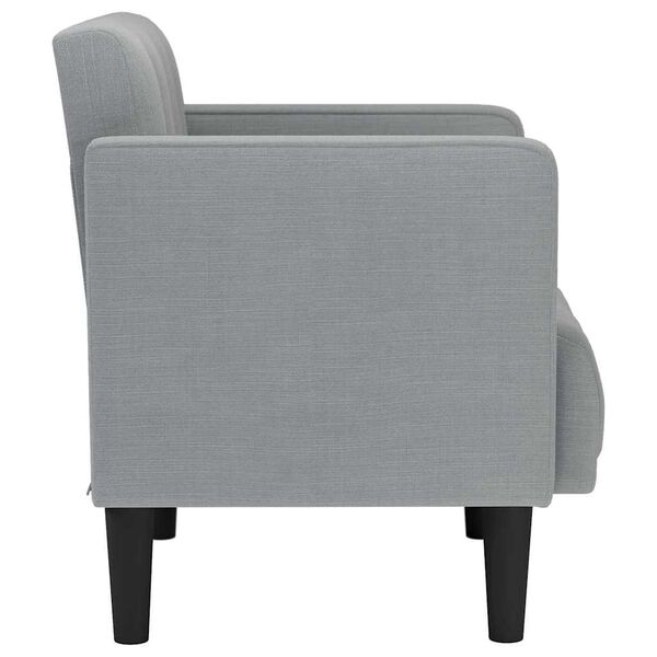 181676 - VIDAXL Kolltuk Divani me Mbështetëse Krahësh, Dimensionet 53 cm, Materiali Gri e Çelët