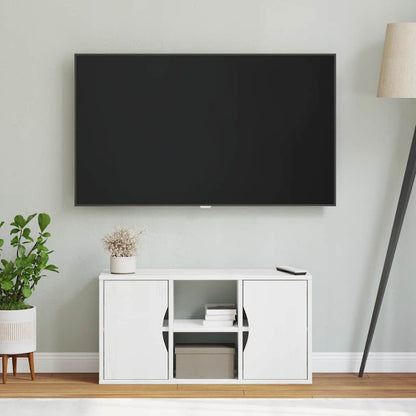 265332 - VIDAXL Kabinet TV "ODDA" i Bardhë 79x24x40 cm Dru Pishe i Fortë