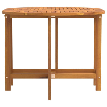 280362 - VIDAXL Tavolinë Kopshti me Palosje Fluturash 110x60x72 cm, Ovale Akazie prej Druri të Masturbuar