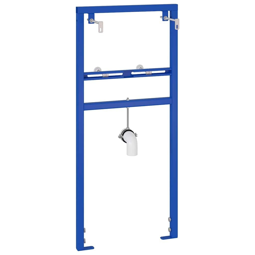 280370 - vidaXL Mbështetëse Muri për Banjo e Rregullueshme në Lartësi, Blu 50 x 3 x 112 cm