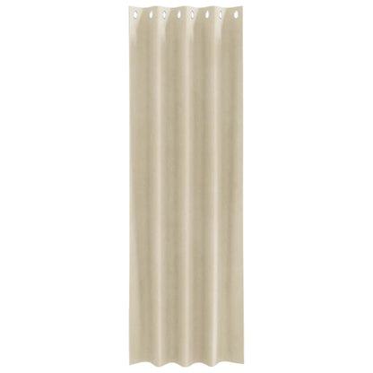 280374 - VIDA XL Perde të zeza me vrima, 2 copë, ngjyrë kadifeje krem