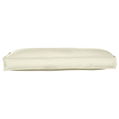 280389 - VIDA XL Jastëk Palete për Ulëse/Mbështetëse Shpine 120 x 60 cm Pëlhurë Oxford Ngjyrë Kremi