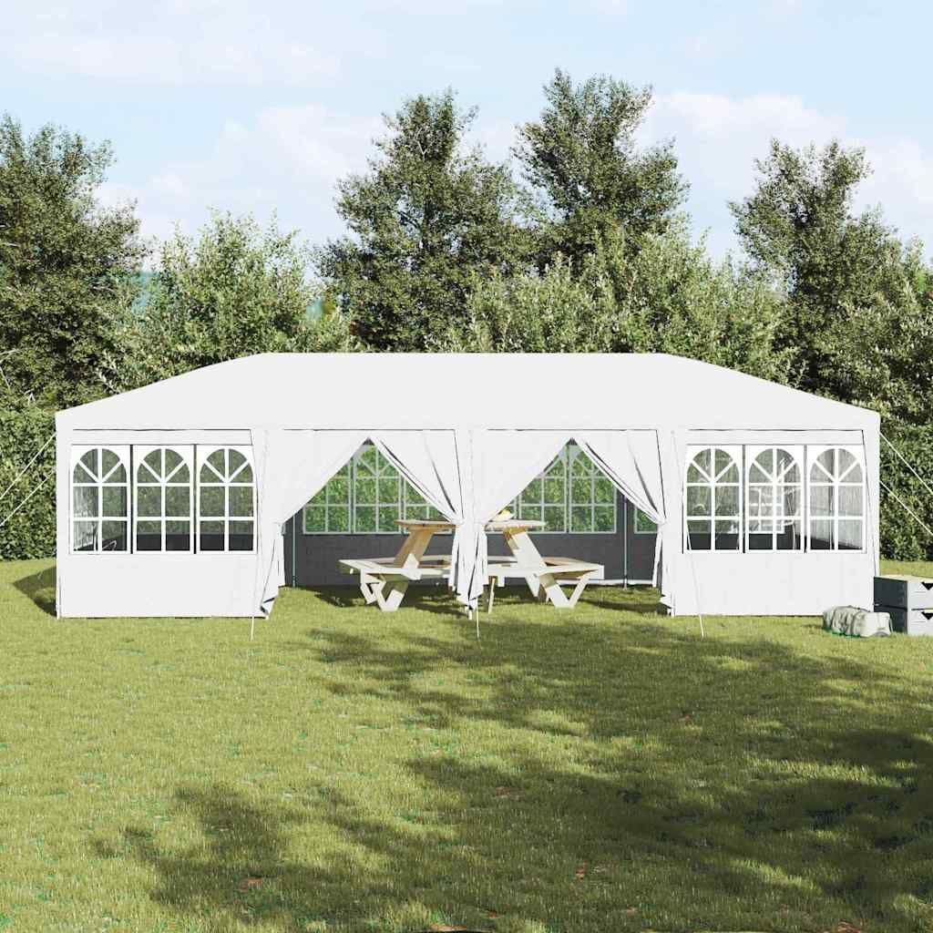 265357 - VIDA XL Tendë për festa me 12 mure anësore, e bardhë 8x4 m PE