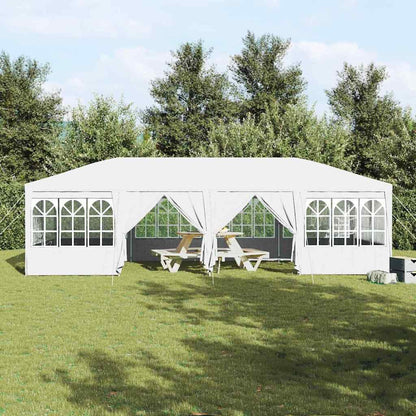 265357 - VIDA XL Tendë për festa me 12 mure anësore, e bardhë 8x4 m PE