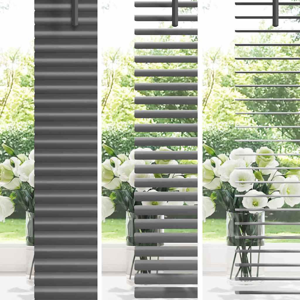 265360 - vidaXL Perde Gri të Errët 220x150 cm Alumini