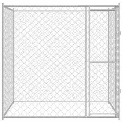 280418 - Kafaz Qeni vidaXL Argjendi, 200 x 200 x 200 cm, Çelik i Galvanizuar