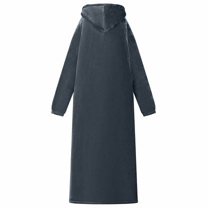 265385 - Batanije me Kapuc vidaXL Blu Marine L prej Leshi dhe Flanele