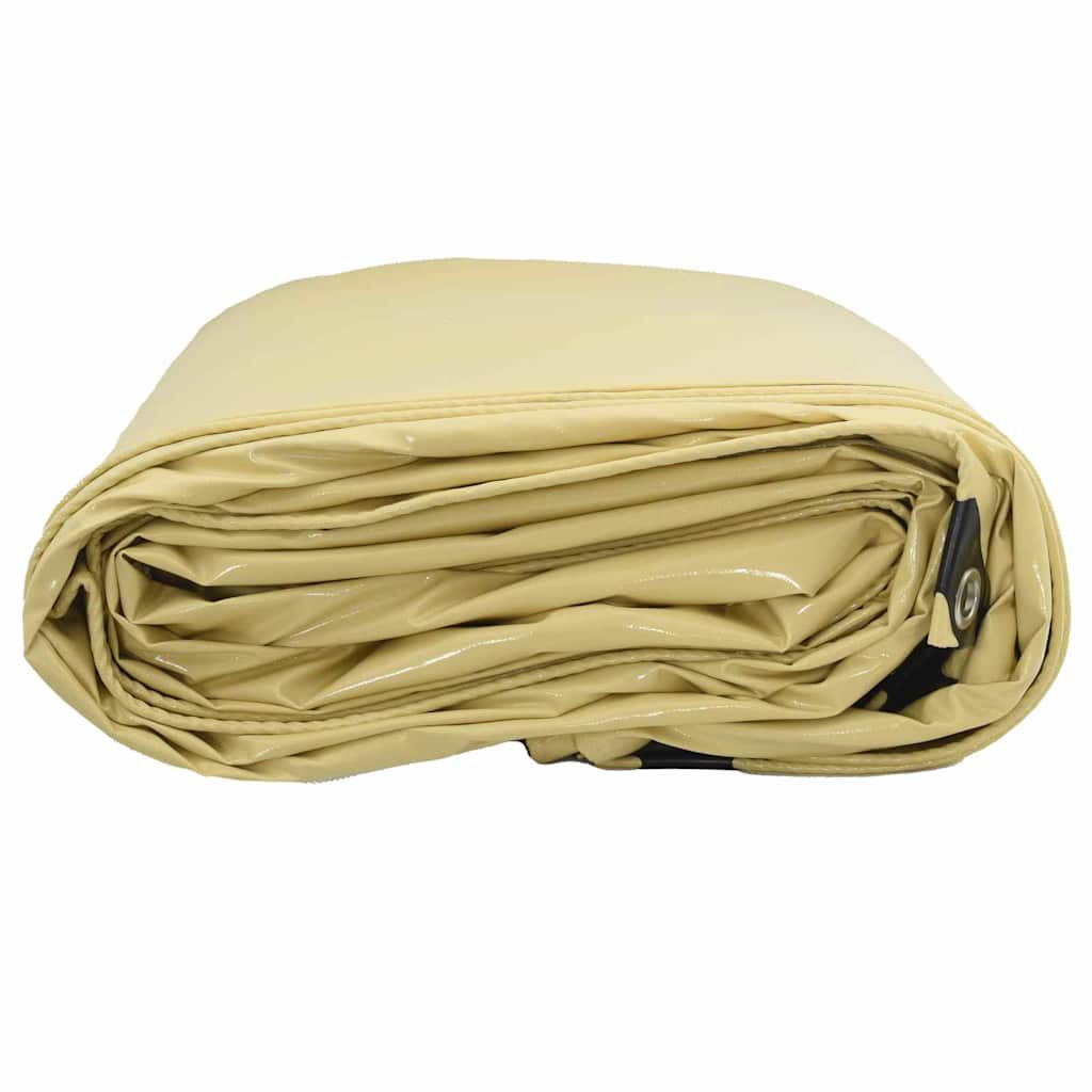 280433 - vidaXL Tenda Prerjeje 650 g/m² Bezhë 3 x 5 m Kanavacë e veshur me PVC