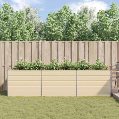 280440 - vidaXL Vazo Fildishi 290 x 100 x 75 cm Çelik i Galvanizuar
