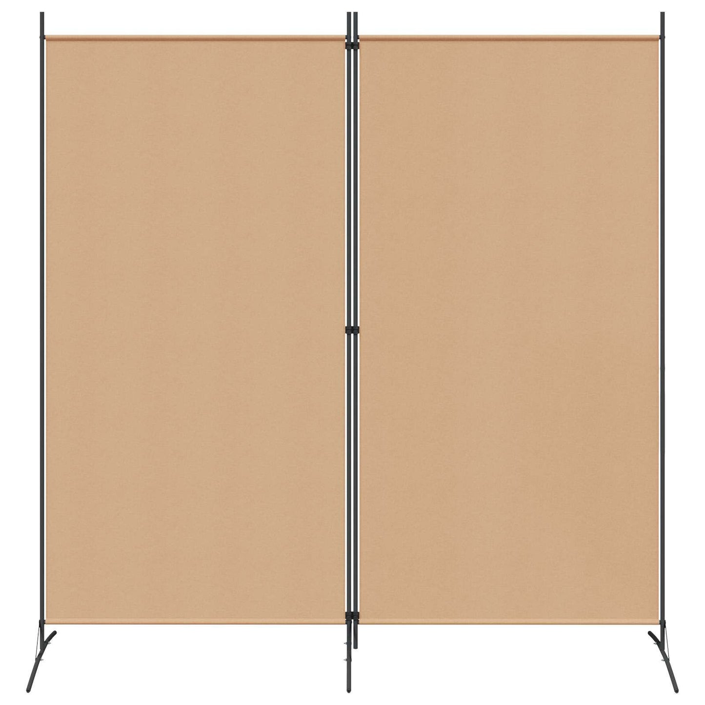280479 - vidaXL Ndarëse Dhome me 2 Panele, Ngjyrë Bezhë 175 x 180 cm, Material