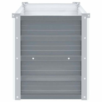 212437 - VIDAXL Shtretër i Ngritur për Kopsht, Çelik i Galvanizuar 160x40x45 cm, Gri