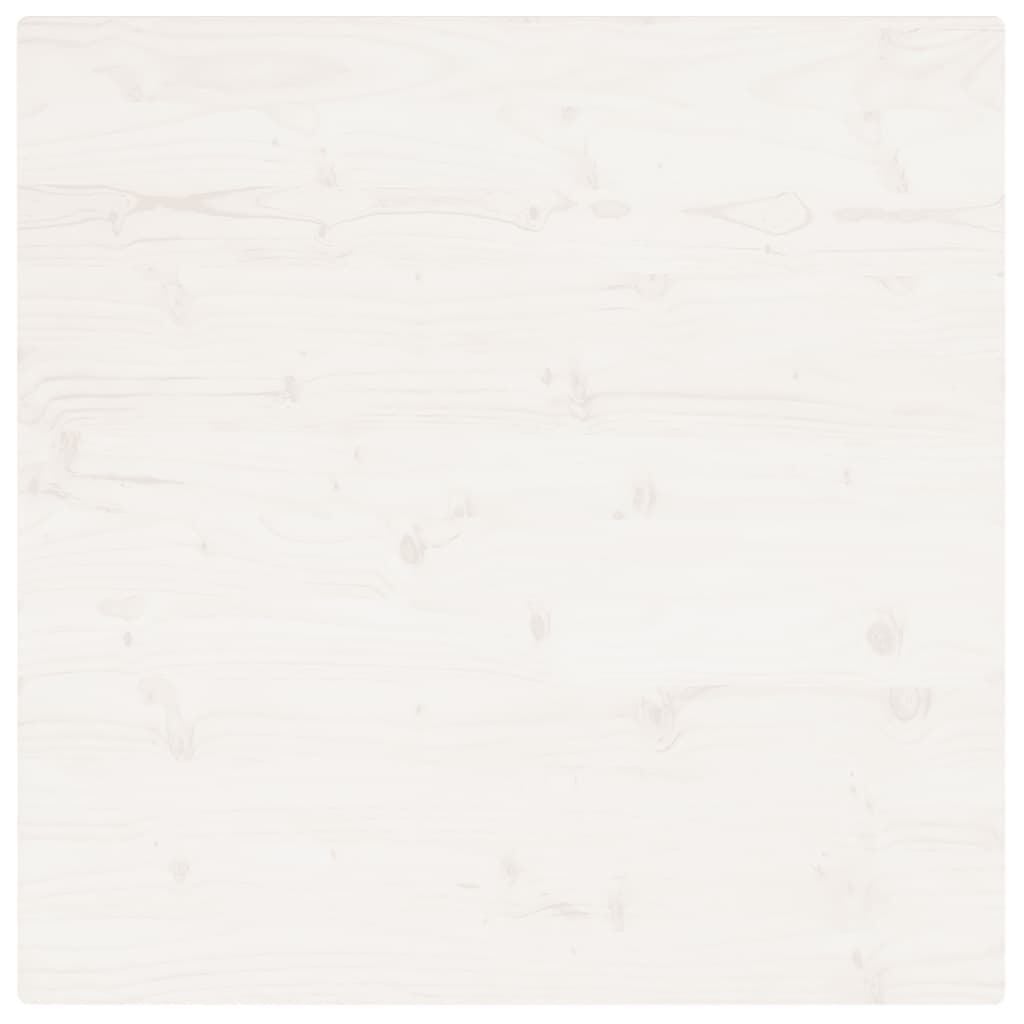 265475 - VIDA XL Sipërfaqe Tavoline e Bardhë 80x80x2,5 cm Dru i Masturbuar Pishe Katror