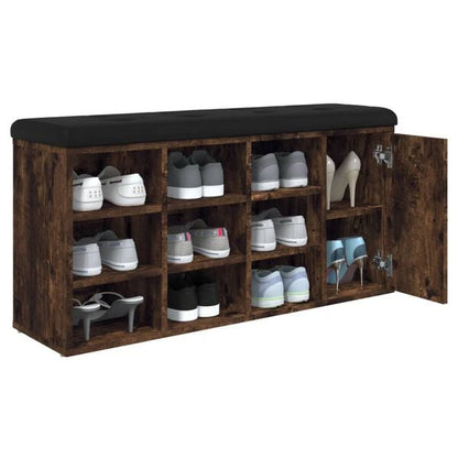 181752 - VIDAXL Stol Këpucësh, Lisi i Tymosur, 102x32x50cm, Dru i Inxhinieruar