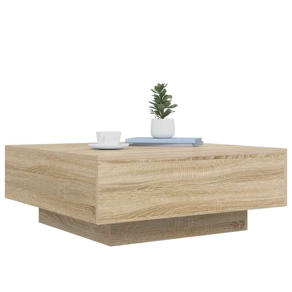265494 - VIDAXL Tavolinë kafeje Sonoma Lisi 80x80x31 cm Dru i Inxhinieruar