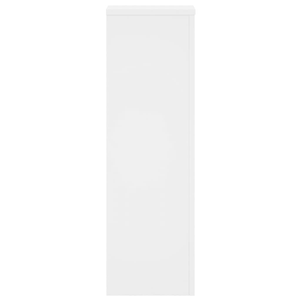 280583 - VIDAXL Mbajtëse Bimësh 2 copë të Bardha 25x25x80 cm Dru i Inxhinieruar