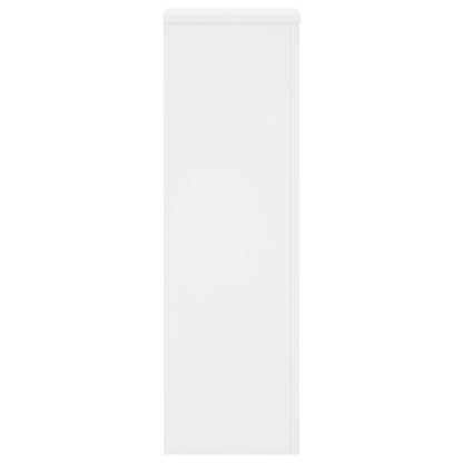280583 - VIDAXL Mbajtëse Bimësh 2 copë të Bardha 25x25x80 cm Dru i Inxhinieruar