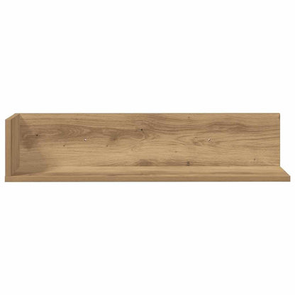 280598 - VIDAXL Rafte muri 2 copë Lisi Artizanal 75x16,5x16,5 cm Dru i Inxhinieruar