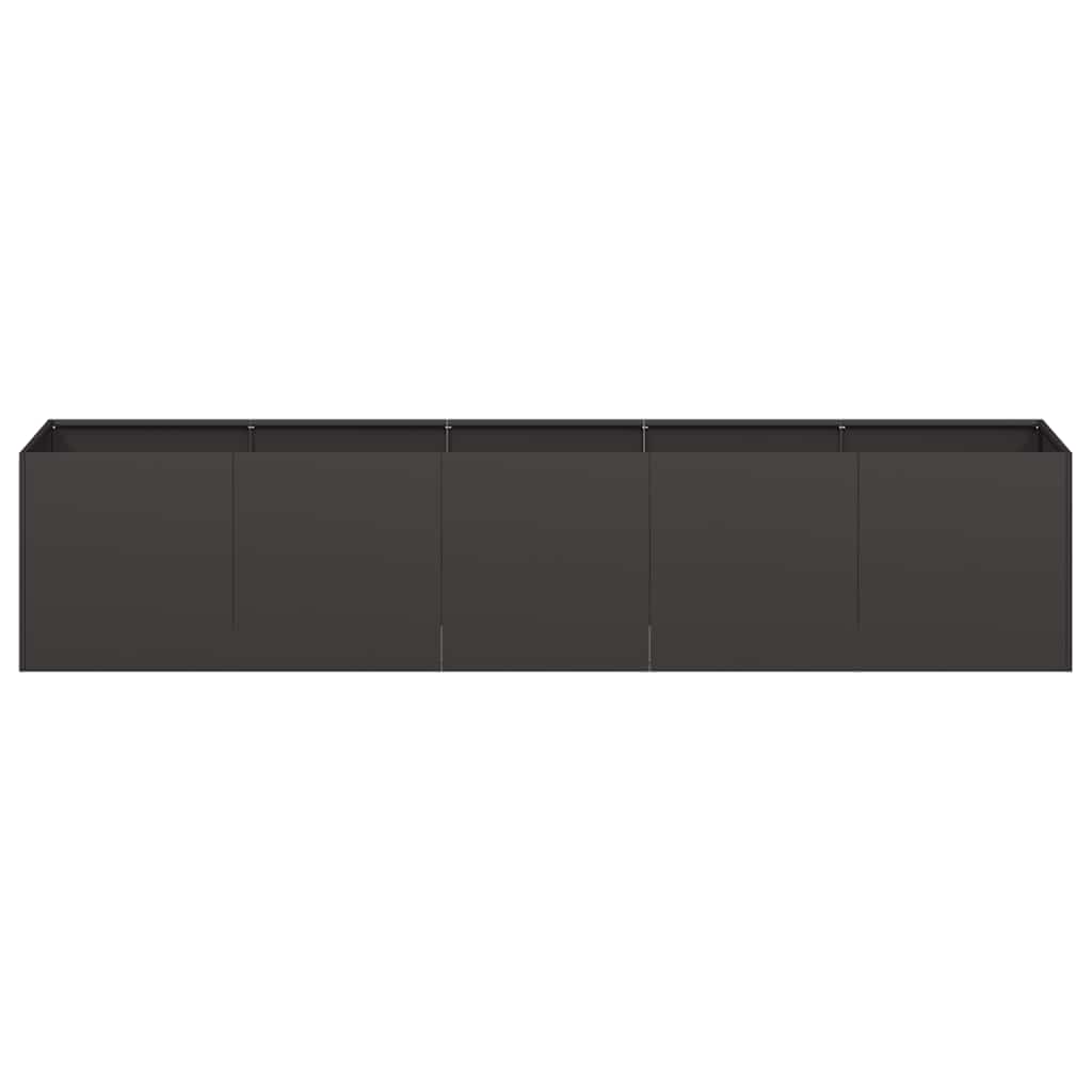 265194 - vidaXL Planter Black 200x40x40 cm Cold-rolled Steel