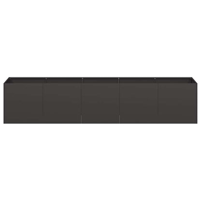 265194 - vidaXL Planter Black 200x40x40 cm Cold-rolled Steel
