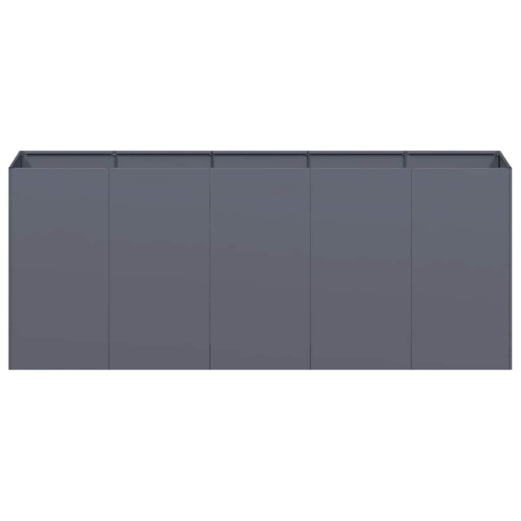 280606 - VIDAXL Vazo Antraciti 200x40x80 cm Çelik i petëzuar në të ftohtë