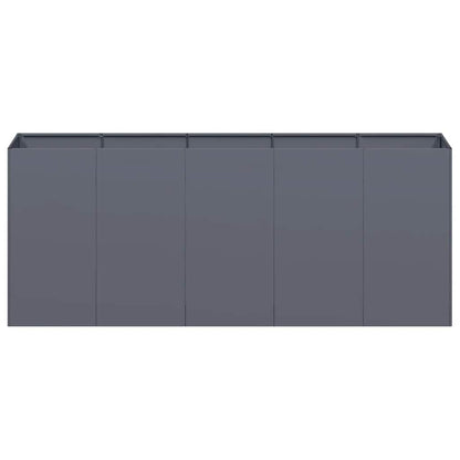 280606 - VIDAXL Vazo Antraciti 200x40x80 cm Çelik i petëzuar në të ftohtë