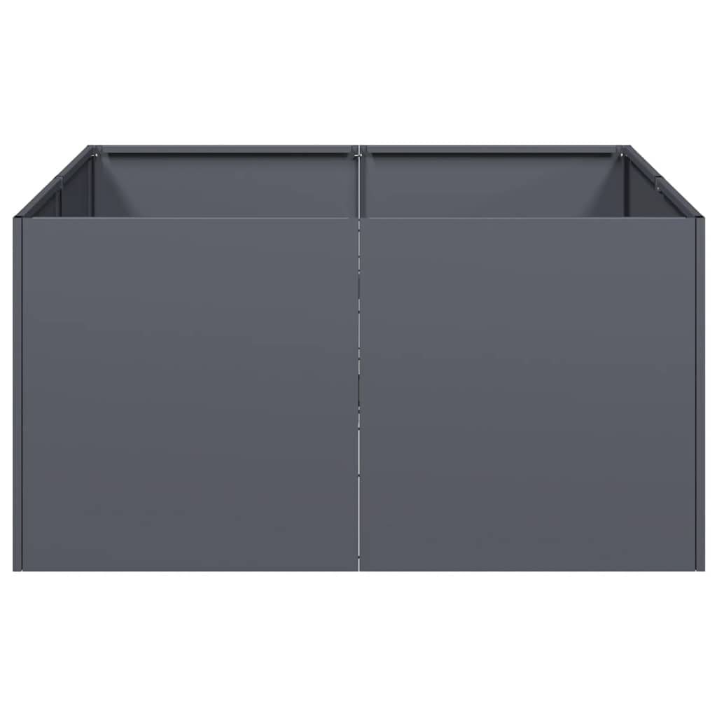 265541 - VIDAXL Vazo Antraciti 80x80x40 cm Çelik i petëzuar në të ftohtë