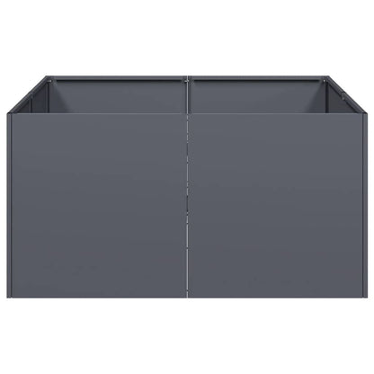 265541 - VIDAXL Vazo Antraciti 80x80x40 cm Çelik i petëzuar në të ftohtë