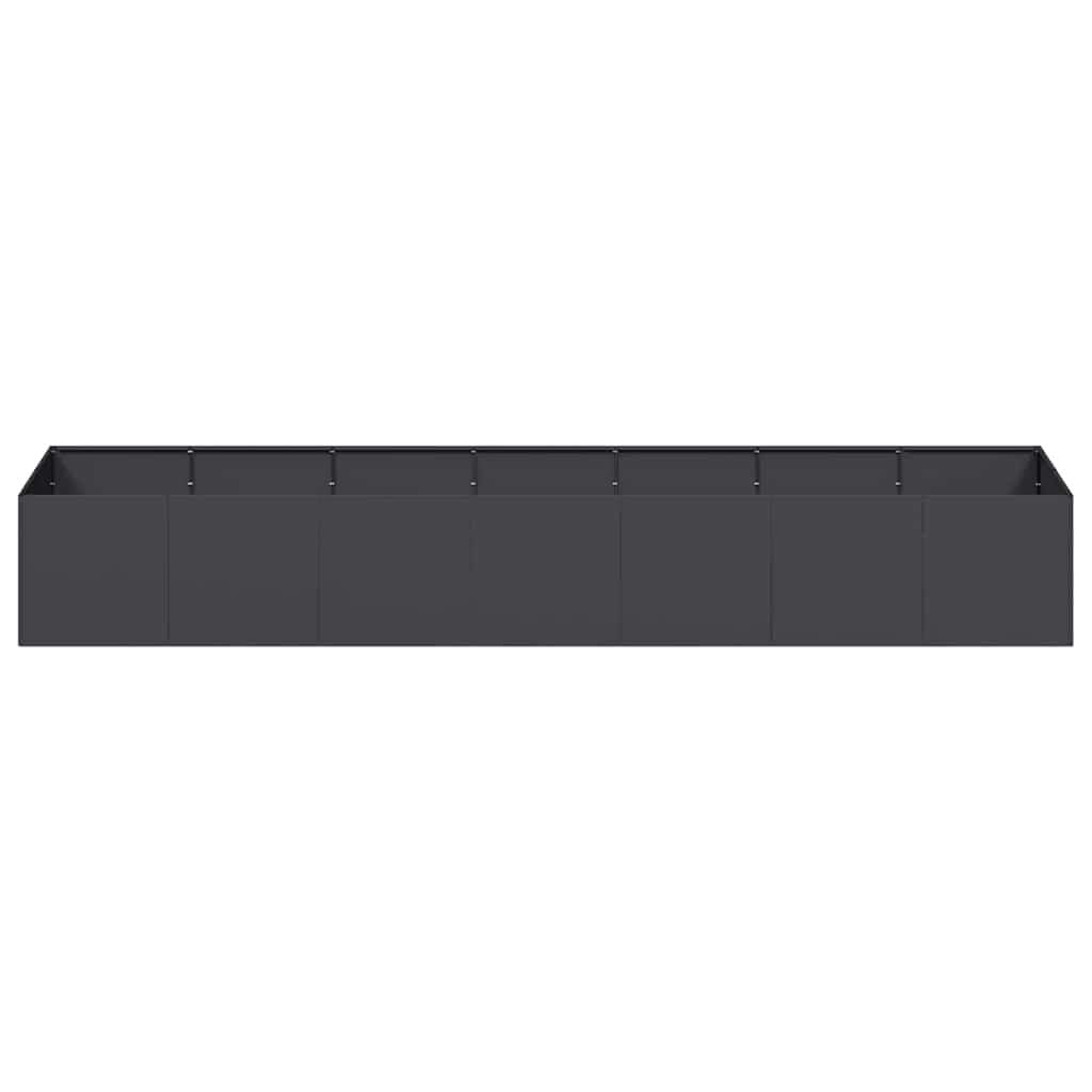 265542 - VIDAXL Vazo e zezë 280x80x40 cm celik