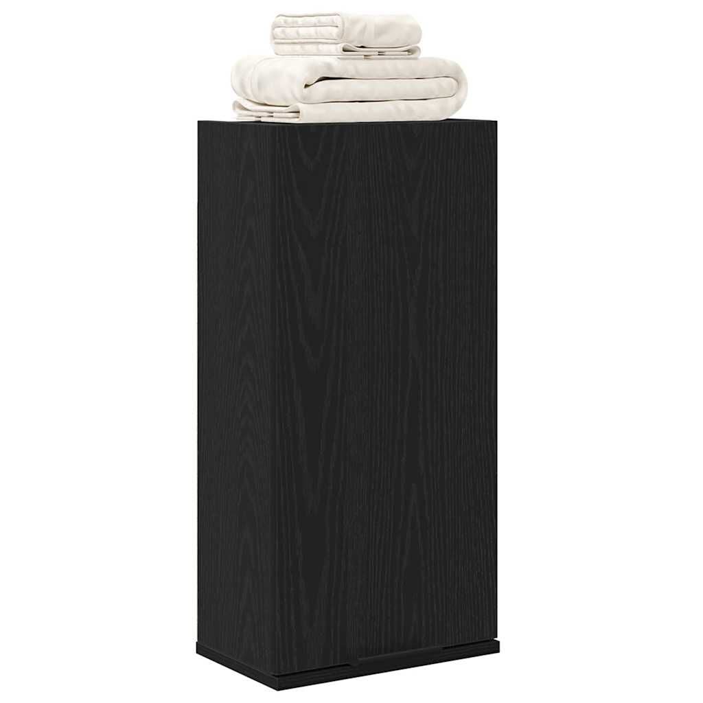 265549 - VIDAXL Dollap i montuar në mur, lisi i zi 32x20x67 cm, dru i përpunuar