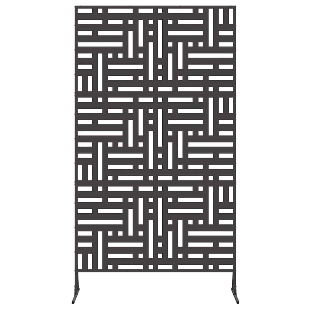 265565 - idaXL Ekran Privatësie i Zi 100 x 50 x 180 cm Çelik