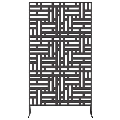 265565 - idaXL Ekran Privatësie i Zi 100 x 50 x 180 cm Çelik