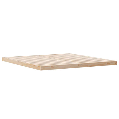 244563 - vidaXL Kornizë Krevati për Dysheme prej Druri Pishe Natyral 213.5x204x9 cm