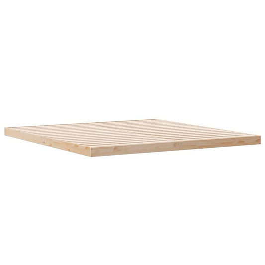 244563 - vidaXL Kornizë Krevati për Dysheme prej Druri Pishe Natyral 213.5x204x9 cm
