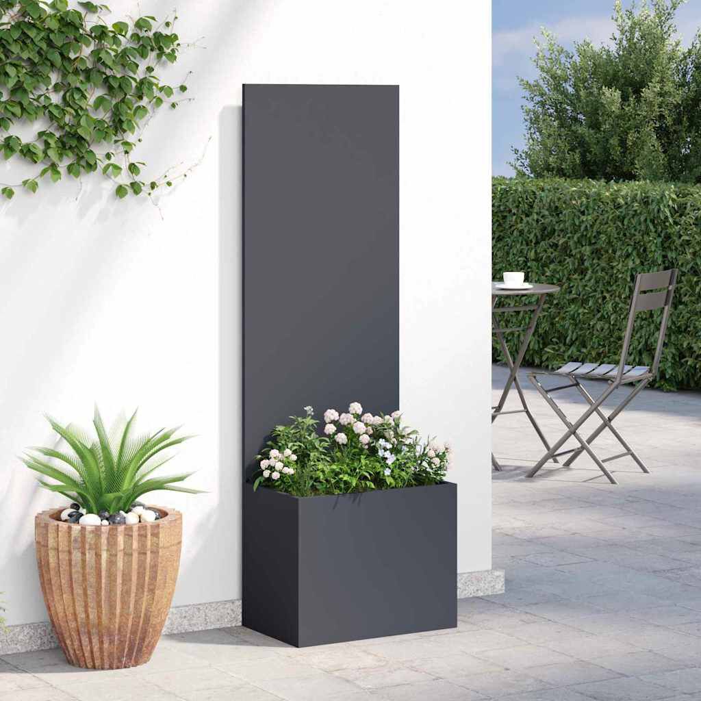 265598 - vidaXL Ekran Privatësie për Kopsht, Antracit 50 x 150 cm, Çelik