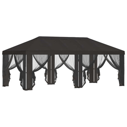 280685 - Mbulesë për Gazebo vidaXL me Mure Anësore Antracit 600.5 x 300.5 cm