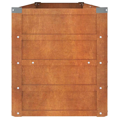 280023 - VIDAXL Shtrat i ngritur për kopsht, ngjyrë ndryshkur, 160x40x45 cm, çelik Corten