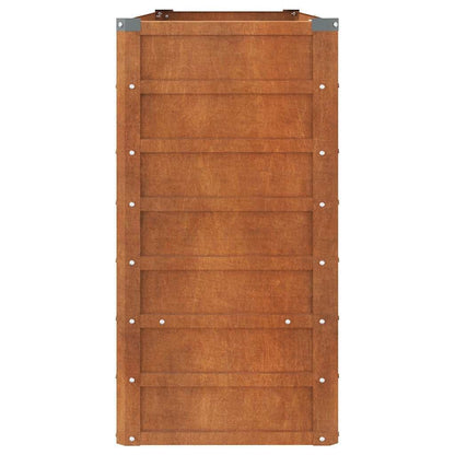 280025 - VIDAXL Shtrat i ngritur për kopsht, ngjyrë ndryshkur, 160x40x77 cm, çelik Corten
