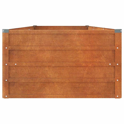280031 - VIDAXL Shtrat Kopshti i Ngritur, i Rrënjët, Çelik Corten 240x80x45 cm
