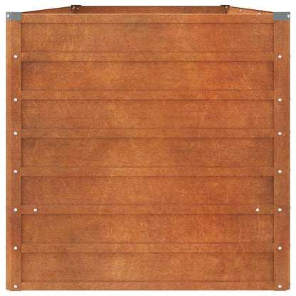 265032 - VIDA XL Shtrat i ngritur për kopsht, ngjyrë ndryshkur, 240x80x77 cm, celik Corten