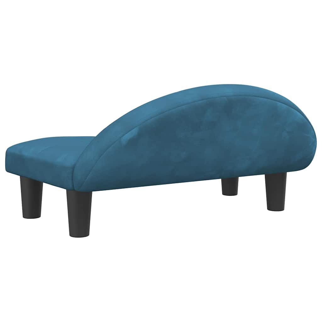 280054 - VIDA XL Shtrat Qeni Blu 70x52x30 cm Kadife