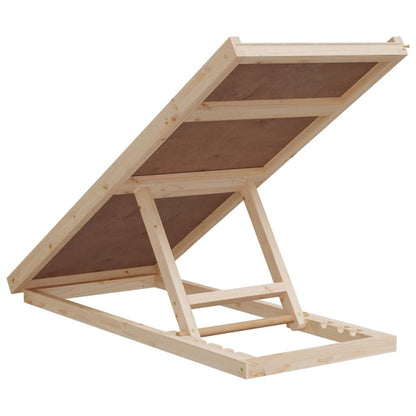 265052 - VIDAXL Rampë për Qen, Gri 100x40 cm, Dru i Masturbuar, Fir