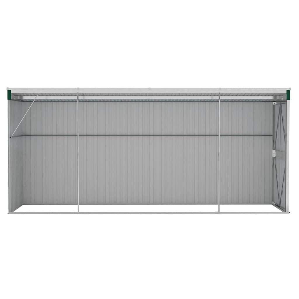 265088 - VIDAXL Kasolle Kopshti e Montuar në Mur, Ngjyrë Jeshile 118x382x178 cm, Çelik i Galvanizuar