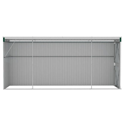 265088 - VIDAXL Kasolle Kopshti e Montuar në Mur, Ngjyrë Jeshile 118x382x178 cm, Çelik i Galvanizuar
