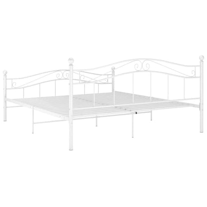 265146 - VIDA XL Kornizë shtrati pa dyshek, metal i bardhë 160x200 cm