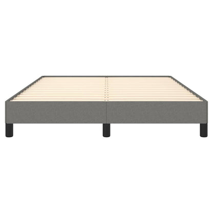 280177 - VIDAXL Kornizë shtrati pa dyshek, ngjyrë gri e errët 140x190 cm, material