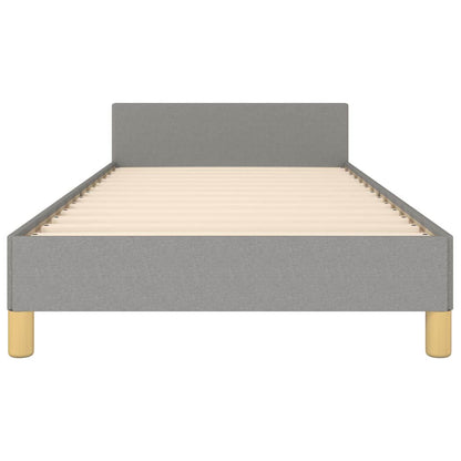 280181 - VIDAXL Kornizë Shtrati pa Dyshek, Ngjyrë Gri e Çelët 90x200 cm, Material