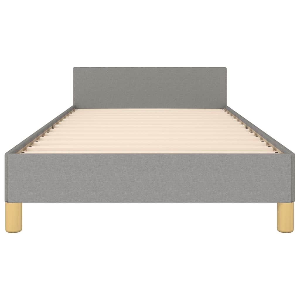 265166 - VIDA XL Kornizë shtrati pa dyshek, ngjyrë gri e celët 100x200 cm, material